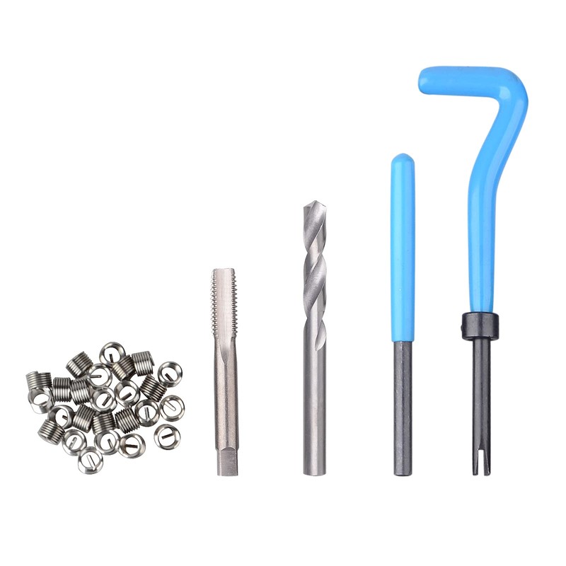 DAYUAN 131PC SAE Thread Repair Kit, HSS Drill Helicoil Kit