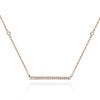 namana Rose Gold Bar Necklace for Women, Rose Gold Necklaces
