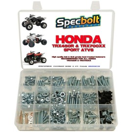 250pc Specbolt Brand Bolt Kit Fits: Honda TRX450R TRX450ER & TRX700XX for Maintenance & Restoration OEM Spec Fasteners Quad