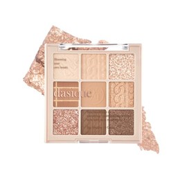 dasique Shadow Palette #15 Beige Knit l Vegan, Cruelty-Free l 9 Blendable Shades in Smooth Matte and Shimmer Finishes with Gorgeous Pearls