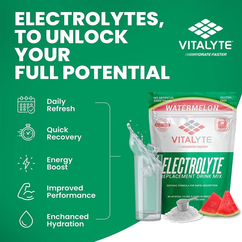 Vitalyte Electrolyte Powder Drink Mix, Isotonic Electrolyte Hydration Mix, Case
