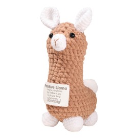 Positive Crochet Animals – Emotional Support Pulsh Crochet Llama Graduation Gift for Llama Lover Woman Daughter Friends Coworker Her Him Birthday Self Care Affirmations Gift