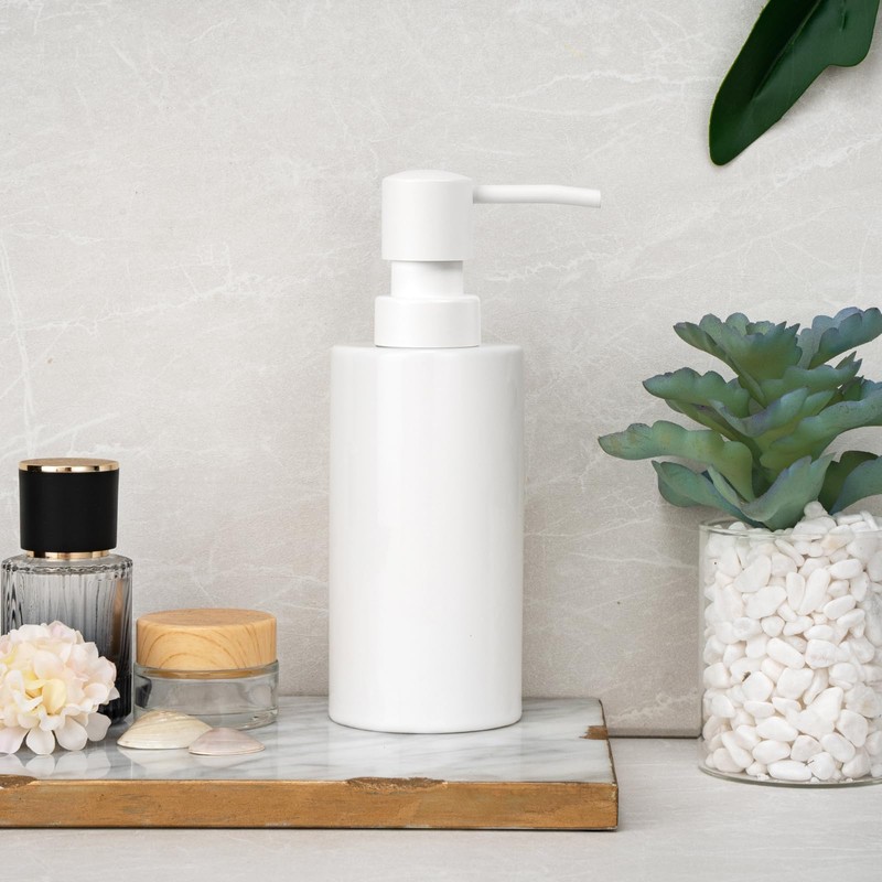 Ceramic Soap Dispenser 8.5oz Liquid Ceramic Soap Pump Dispenser for