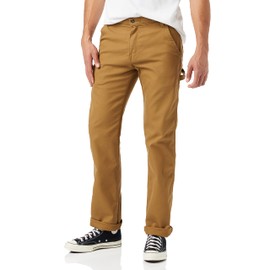 Dickies Mens Tough Max Duck Carpenter Pants, Stonewashed Brown Duck, 32W x 30L US