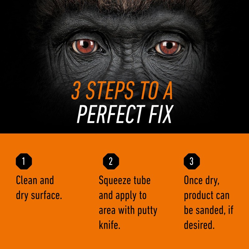 Gorilla All Purpose Wood Filler, Golden Oak Color, 6 Ounce