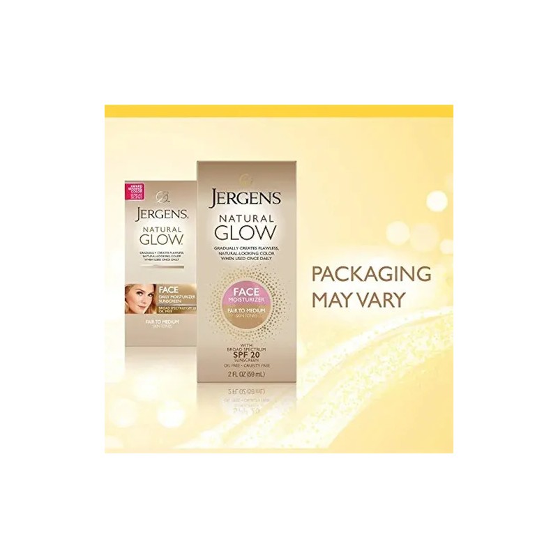 Jergens Natural Glow Crema Hidratante Diaria Sin Aceite Para