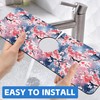 Japanese Pink Cherry Blossoms Dish Drying Mat for Kitchen Sink