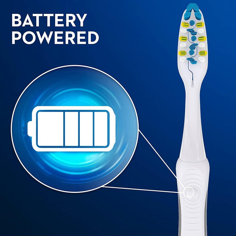 Oral-B 3D White Pulsar, Battery electric toothbrushes, 2 count SOFT
