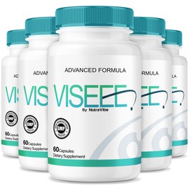 (5 Pack) Viseee Eye Support Capsules – Daily Vision & Focus Formula with Natural Plant-Based Blend for Visual Clarity, Eye Comfort & Screen-Time Support | Easy-to-Swallow Everyday Pills (300 Capsules)