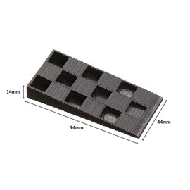 Estika Plastic Wedges – Pack of 36 – 94 x 44 x 14 mm – Mounting Wedges for Window Door Frame Tiles Laminate Parquet