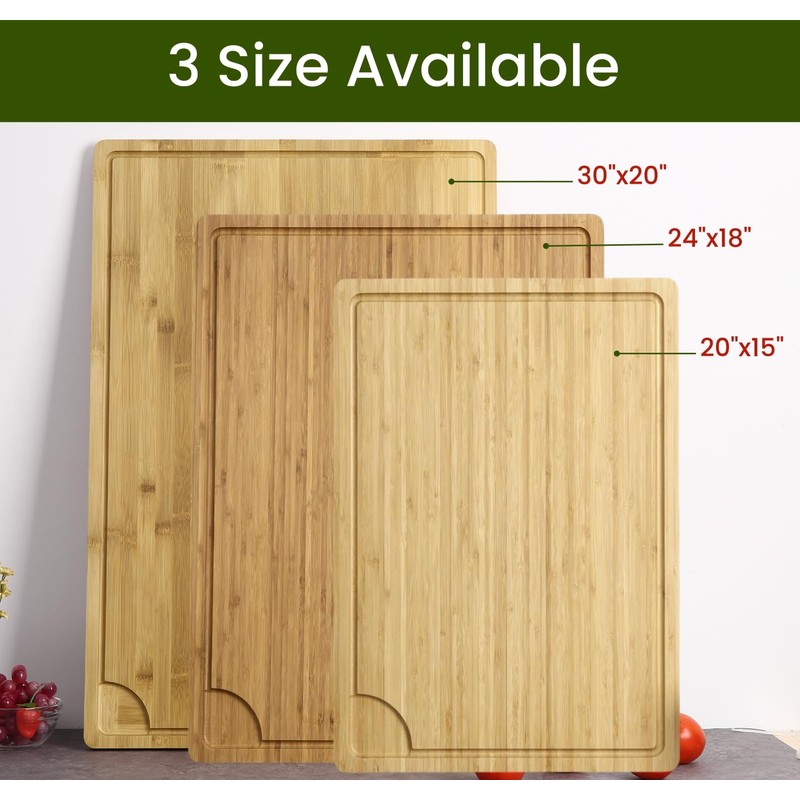 Extra Large Cutting Board for Kitchen, 30 x 20 Inch