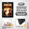 DoubleFill 4 Pcs Theatre Bill Frame with Mat Holds 5.5