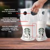Camtoms Drink Carrier Bag - 100pcs 2 Cup Carrier with
