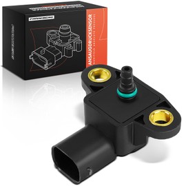 Frankberg Boost Pressure Sensor 4-Pin Compatible with C-Class W204 C200 C350 C220 C300 C320 2.1L-3.0L 2007-2014 E-Class W212 E350 E300 3.0L 2009-2016 Replace# 6806666040aa