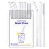 6 Pack Straws 3 Straight 3 Bent- Transparent