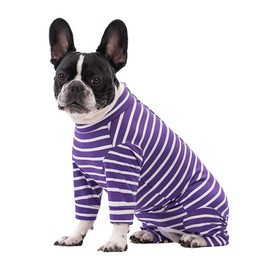 Zjyufy Dog Recovery Suit for Female Male Dogs After Surgery Recovery Onesie Suit Anti Licking Dog Surgical Shirt with Stripes Dogs Pajamas for Dogs Gril Boys