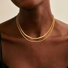 Yatumery 14K Gold Plated Choker Necklaces for Women Dainty Chunky