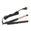 Hair Straightener Black Ergonomic Handle Ceramic Coating Electric Curling Iron