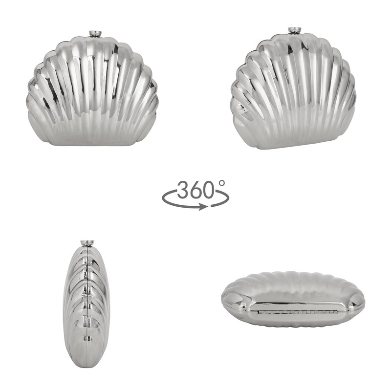 MilyaDE Women's Transparent Clutch Acrylic Clear Shell Purses Transparent Shoulder