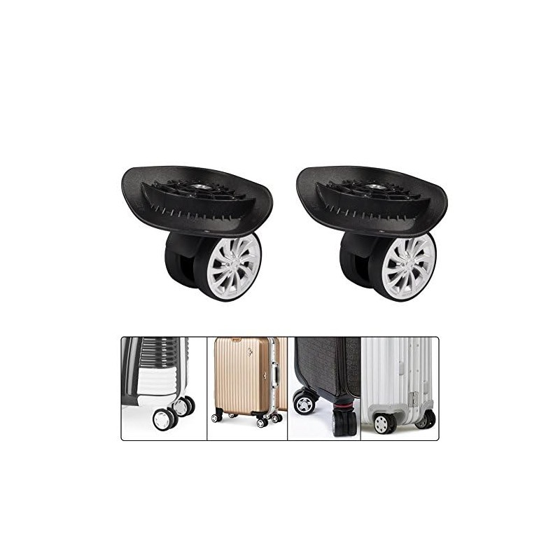 Zerone Travel Luggage, 2 Pieces Swivel Castors for Luggage, Wheel