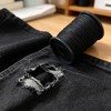 50M Black Nylon Sewing Thread Strong Bonded Heavy Duty for