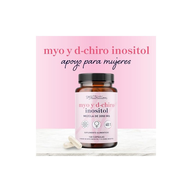 Myo Inositol Chiro Proporción Apoyo Equilibrio Hormonal Mujeres 2000 Suplemento