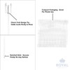 Royal Imports 9" Cardette Floral Pick Card Holder 50pcs
