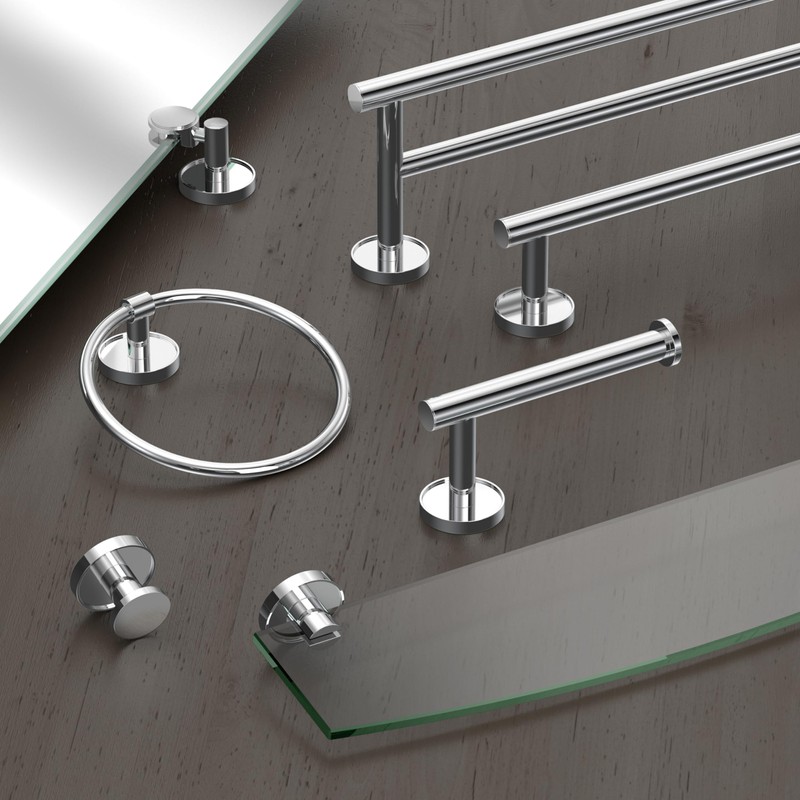 Gatco 5552 Sky Towel Ring | Modern Hand Towel Holder