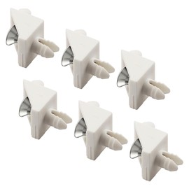 JIYIZO 6Pcs Shelf Pins White Compatible with IKEA Shelf Part Number 101558 Screws Replacement for KOMPLEMENT and Pax Shelves