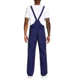 WORK IDEA Work Dungarees for Men Multi Pocket Technology Men's Work Dungarees, navy
