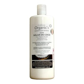 Hidratación Intensa Crema Corporal LECHE de COCO Solar con TEPEZCOHUITE, VITAMINAS A-E 1lt. FLORIGAN
