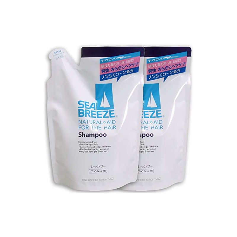 Sea Breeze Shampoo Refill, 13.5 fl oz (400 ml) x