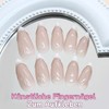 Pack of 24 Oval False Nails Gold Press On Nails