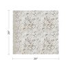 Silver Square Fabric Napkin with Foil Print, 20"