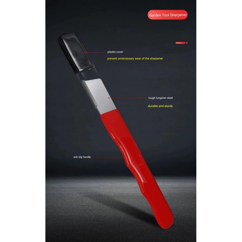 RYFCRRZ Garden Tool Sharpener Carbide Knife Sharpener Handheld Quickly Pocket