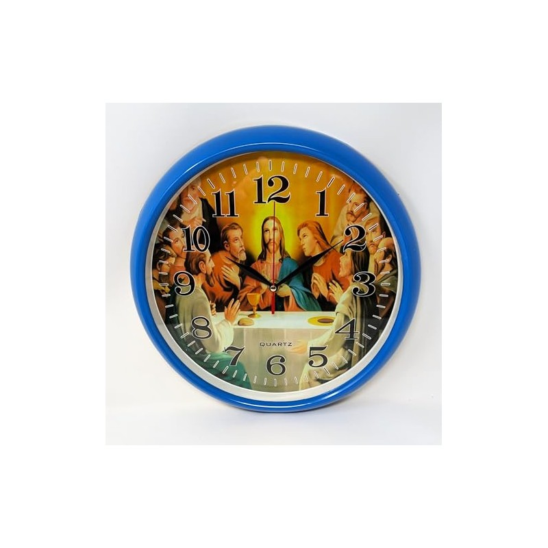 JRose Collections Last Supper Wall Clock 28cm – Silent, Quartz