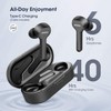 Black Mpow M9 Wireless Earbuds in Ear 4-Mic Noise Cancelling