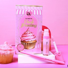 Glamlite MUST HAVE Lip Kits - Lipstick, Liner, Gloss:_Pink Frosting Lip Kit