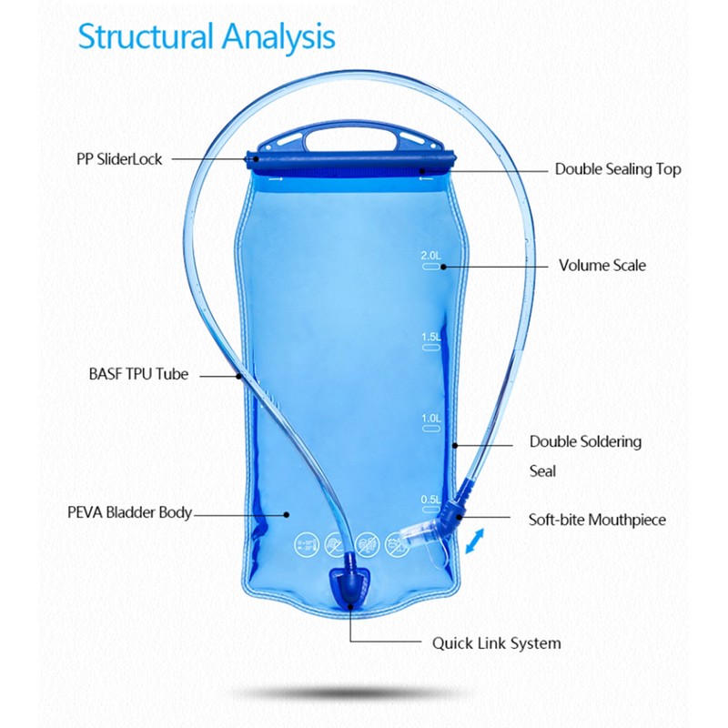 AONIJIE Hydration Bladder Water Bag Backpacking Water Reservoir Bag Convenient