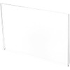 Plymor Clear Acrylic Folder-Style Sign Display Holder/Protector, 7.5" W x