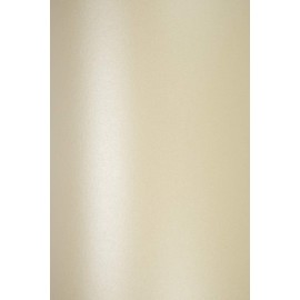 Netuno 100x Perlmutt-Creme Bastel-Papier DIN A4 21 x 29,7 cm 120g Majestic Candelight Cream Perlglanzpapier Glanzpapier a4 zum Basteln Bedrucken Perlmutt Papier metallic