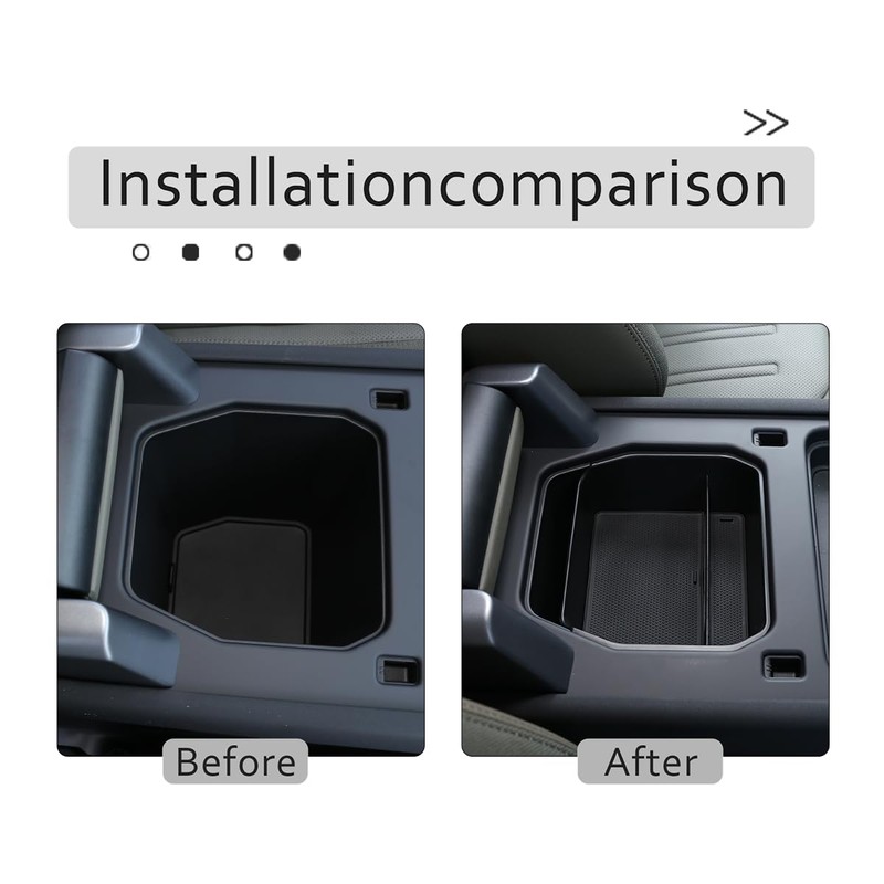 HIRUFAIT Center Console Organizer Tray Compatible with Land Rover Defender