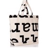 MARIMEKKO 090591 AhkeraLogoBag Tote Bag, Black/Off-White, black/bone, Free size