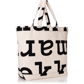 MARIMEKKO 090591 AhkeraLogoBag Tote Bag, Black/Off-White, black/bone, Free size
