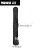 SUPVOX Linen Organizer Flute Case Cover Black Cloth Carrying Case