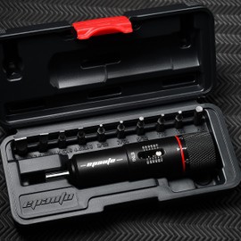 EPAuto Manual Wrench Screwdriver for Firearms | Bike Gears, 10-65 in/Lbs - 10 Bits, Black