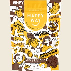 Happy Way Whey Protein Powder Choc Banana 500g