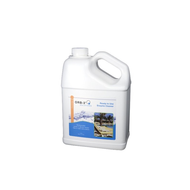 Orb-3 A011-J5R-1G Ready-to-Use Enzyme Cleaner Jug for Pools, 1-Gallon