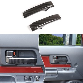 Fit for Toyota FJ Cruiser 2007-2021 Car Inner Door Handles Cover, Interior Door Handle Protector Trim Cover, 2PCS (Carbon Fiber Pattern Black)