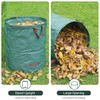 2 Pack 132 Gallon Reusable Garden Trash Bags, 500L Extra